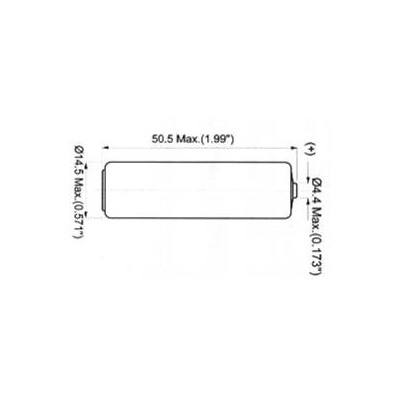 ER14500,ER14505, Pila de litio, SB-AA11, AA, 3.6V,2700MAH,