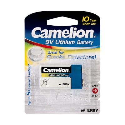 ER9V Pila Litio 9V/1200mAh de Camelion 