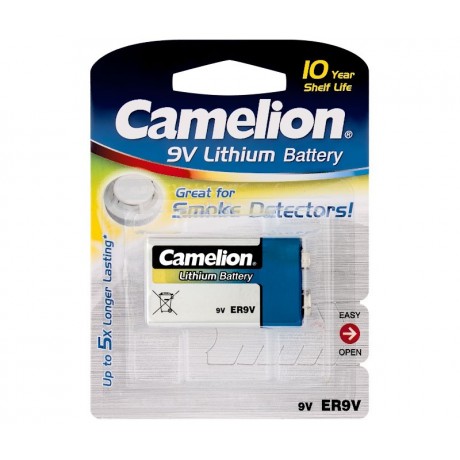 ER9V Pila Litio 9V/1200mAh de Camelion 