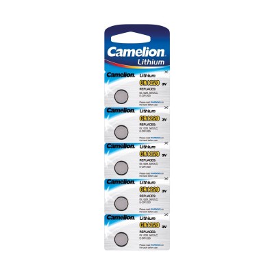 CR1220 Pila Litio botón de Camelion (10 unidades)