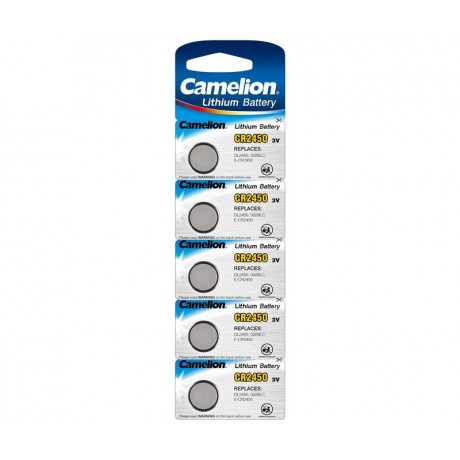 CR2450 Pila Litio botón de Camelion (10 unidades)