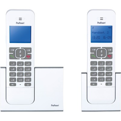 PDX-8420 Teléfono DUO inalámbrico DECT-GAP Manos Libres de Profoon