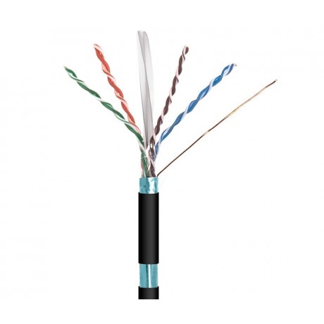 Cable para Datos FTP Cat6 exterior rígido 100m, Bobina - WIR9047