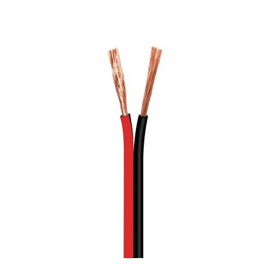 Rollo de cable de altavoz 2x0,75mm Rojo/Negro 100m de Nimo - WIR9011