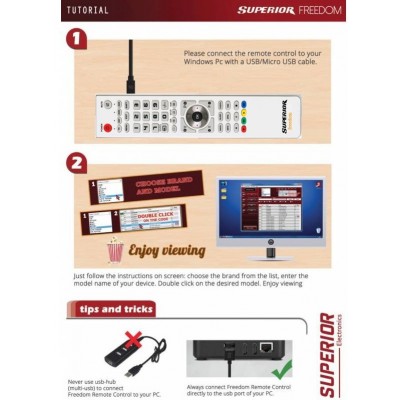 Mando Universal Programable Superior “Freedom Micro-USB” 2 en 1