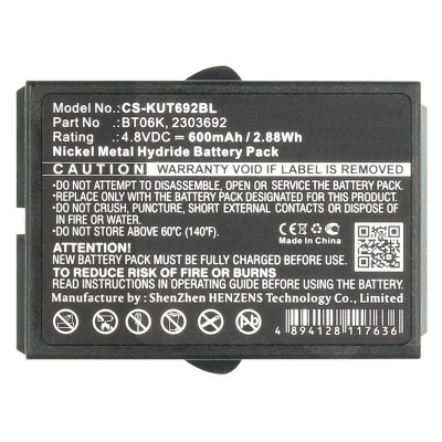 TM70/1 Pack de baterías para Telemandos de grúa IKUSI 4,8V/600 NI-MH