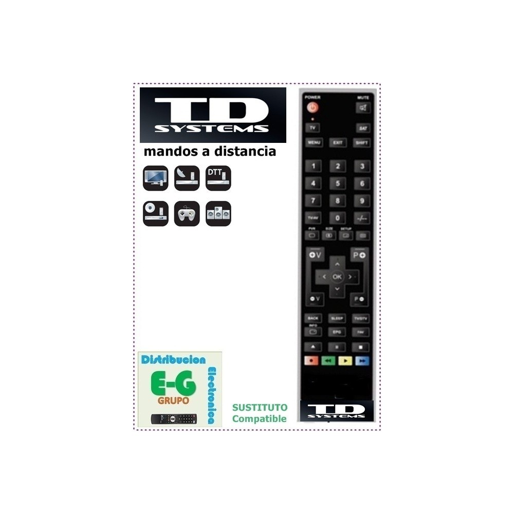 Mando a distancia para TD SYSTEMS, CONTROL remoto para SMART TV - AliExpress