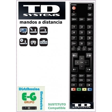 ᐅ Mando a distancia para TV TD SYSTEMS 【20064】