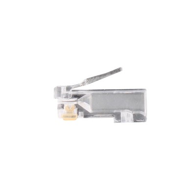 Conector RJ45 tipo "Easy" UTP CAT6 transparente (Bolsa 100 unidades) de Nimo - CON1051