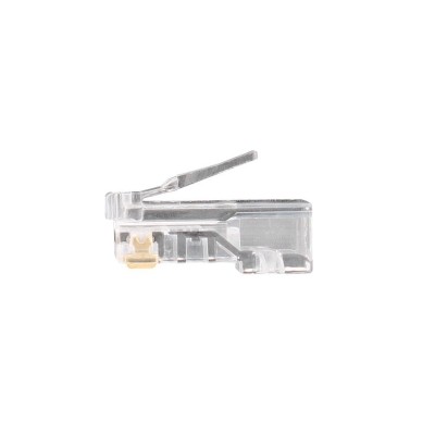 Conector RJ45 tipo "Easy" UTP CAT5e transparente (Bolsa 100 unidades) de Nimo - CON1050