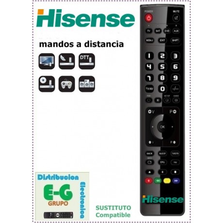 HISENSE Mando a Distancia sustituto del original