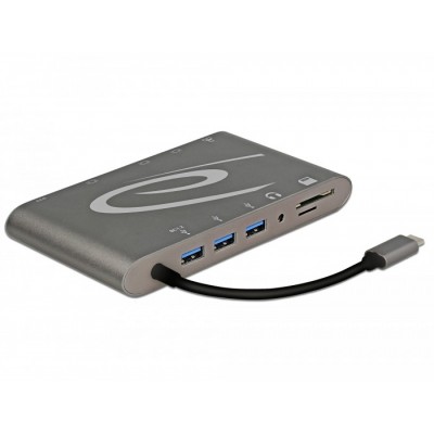 Estación de acoplamiento USB Type-C ™ 3.1 4K 30Hz gris oscuro 