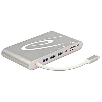 Estación de acoplamiento USB Type-C ™ 3.1 4K 30Hz gris oscuro 