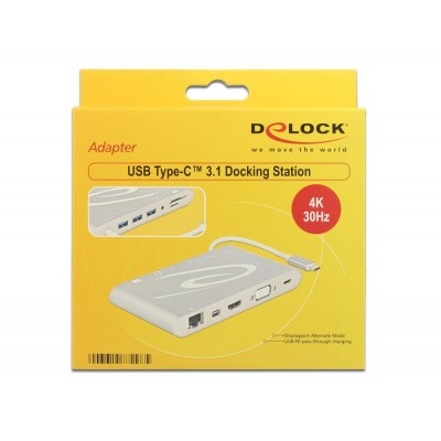 Estación de acoplamiento USB Type-C ™ 3.1 4K 30Hz gris oscuro 
