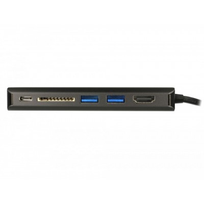 Delock Estación de acoplamiento USB Type-C™ 3.1 HDMI 4K 30 Hz, Gigabit LAN y función USB PD