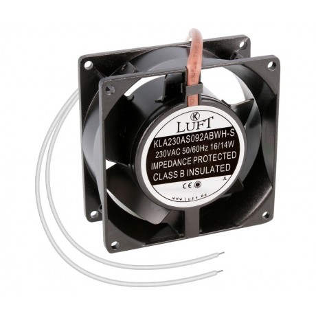 Ventilador metálico con rodamiento de bolas KLA230AS092ABWH-S