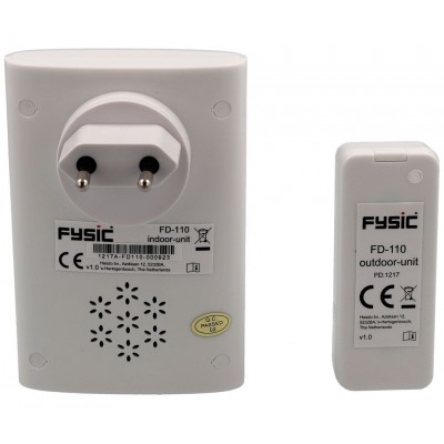 FD-110 Timbre inalámbrico con flash y sonido de Fysic