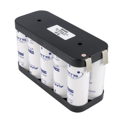 Pack de Batería de reemplazo 12V/7000mAh Ni-Cd de Saft - VTFCD X 10 Flasco