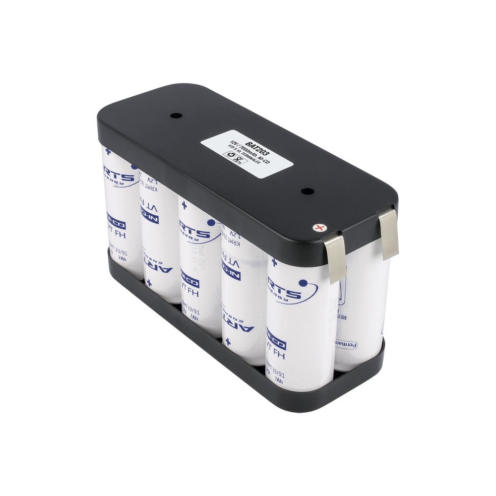Pack de Batería de reemplazo 12V/7000mAh Ni-Cd de Saft - VTFCD X 10 Flasco Pack de Batería de reemplazo 12V/7000mAh Ni-Cd de Saft - VTFCD X 10 Flasco