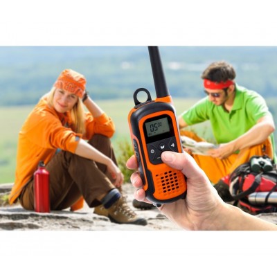 FR300 Conjunto de 2 walkie-talkies 16 canales 10 km de Alecto