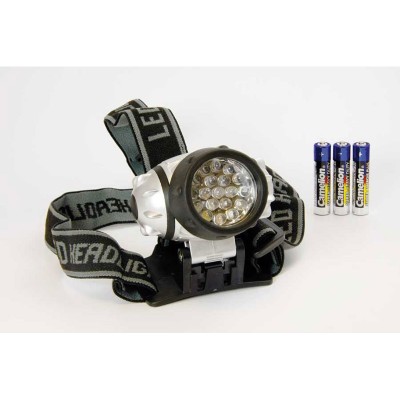LIN061 Linterna de Diadema para cabeza 19 LED de Arcas (2 unidades)