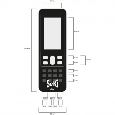 Mando universal para Aire Acondicionado SEKI AIRCO 4000 codigos