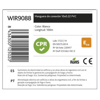 Rollo de Cable para alarma y portero con CPR - WIR9088