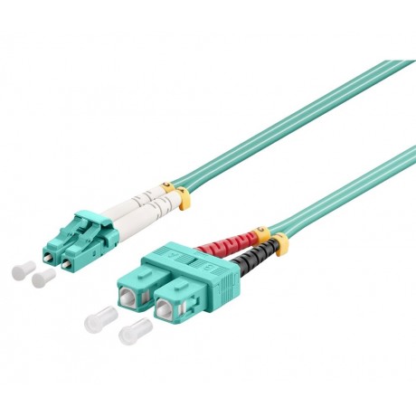 Conexión de fibra óptica para datos LC/SC, multimodo dúplex, 1m