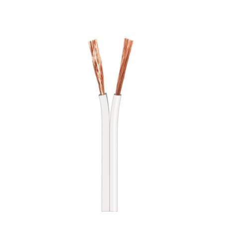 Rollo de cable de altavoz 2x4,00mm Blanco 100m de Nimo - WIR9006