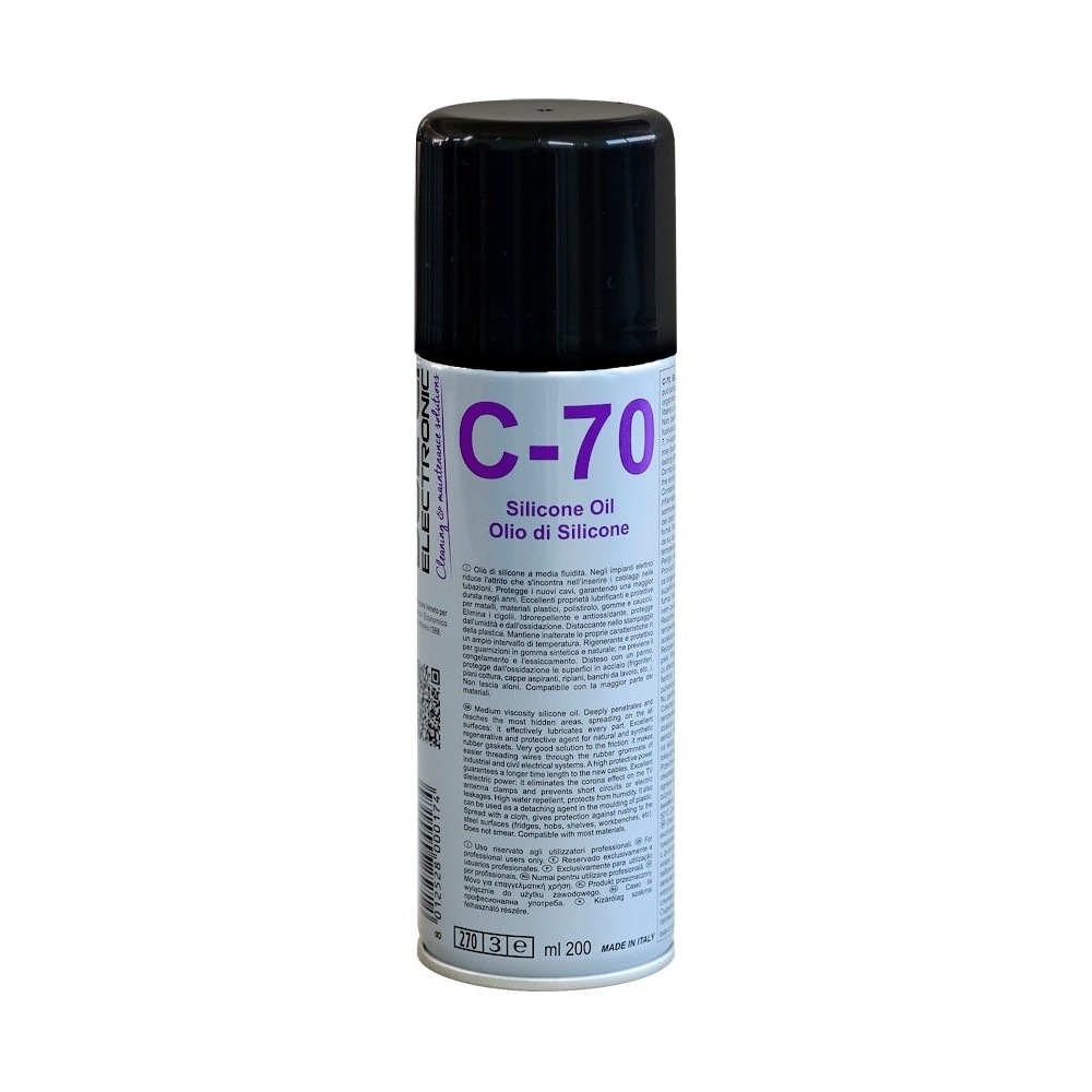 Aerosol Lubricante de Aceite de silicona 200ml - C-70 DUE-CI