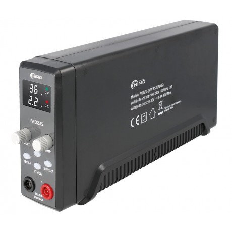 FAD235 Fuente de alimentación digital regulable 0-36V/0-5A 80W