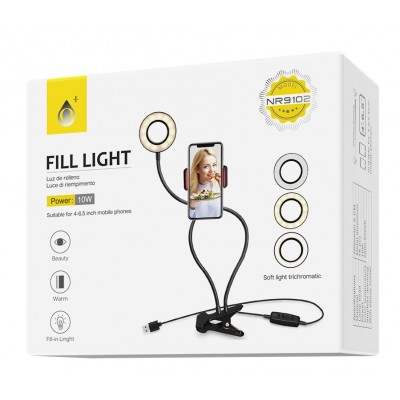 Tripode 2 EN 1 Anillo Luz De Mesa LED 9CM - NR9102