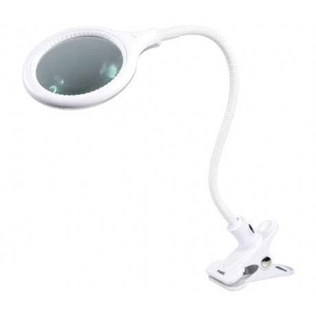 FL-20LED Lupa con pinza para mesa y luz LED, 3 dioptrías x1.75