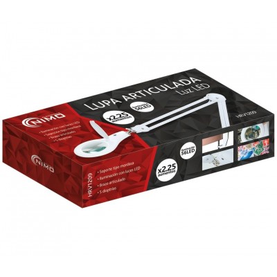 HRV1209  Lupa articulada con luz LED