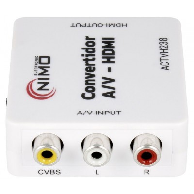 Convertidor de audio-video compuesto 3xRCA a digital HDMI de Nimo - ACTVH238