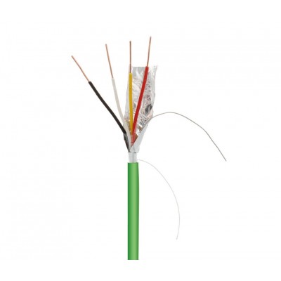 Rollo de Cable tipo BUS/KNX blindado LSZH, Cobre 4 hilos 100M - WIR9171