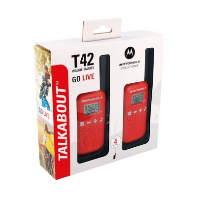 MOTOROLA TALKABOUT T42 Conjunto de 2 walkie-talkies 16 canales 4Kms