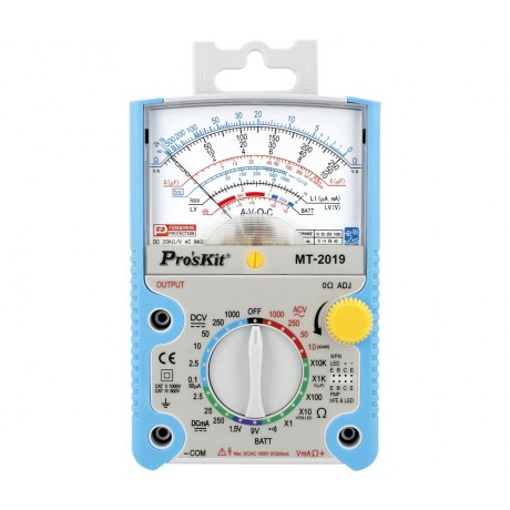 MT2019 Multímetro analógico con función de protección de Proskit