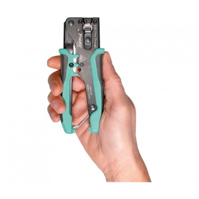 CP-342 Mini Crimpradora compacta para conectores modulares de Proskit