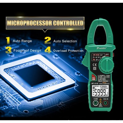 MT-3110 Pinza amperimétrica autorrango 600A CA CAT.III 600V