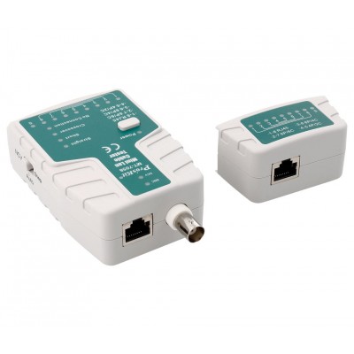 MT7058 Mini tester de redes RJ y BNC con detector de voltaje de Proskit