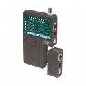 MT-7057 Comprobador y Verificador Profesional de conexiones de redes, UTP/FTP, RJ11/12, BNC y USB de Proskit