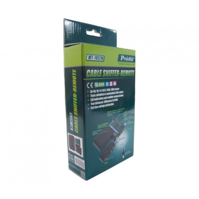 MT-7057 Comprobador y Verificador Profesional de conexiones de redes, UTP/FTP, RJ11/12, BNC y USB de Proskit