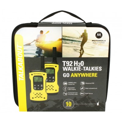 MOTOROLA MOTO-T92H2O Walkie-talkies de 8 canales 10Kms