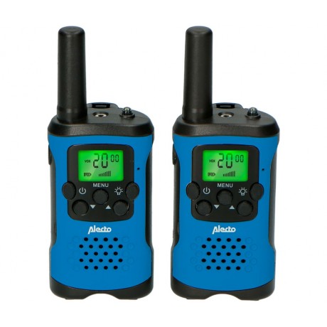 ALECTO Conjunto de 2 walkie-talkies 8 canales 7km FR-115 BW