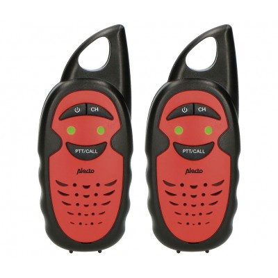 ALECTO FR-05 Conjunto de 2 walkie-talkies simplificado 3 canales 3km color Rojo y negro