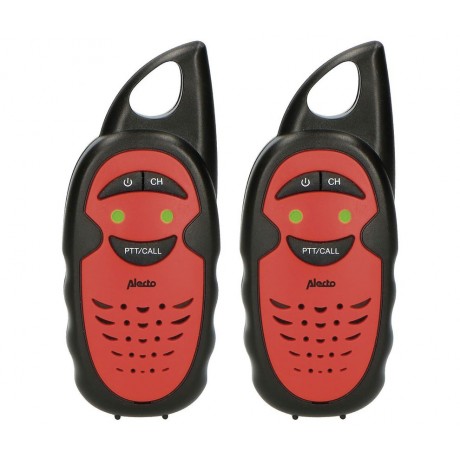 ALECTO FR-05 Conjunto de 2 walkie-talkies simplificado 3 canales 3km color Rojo y negro