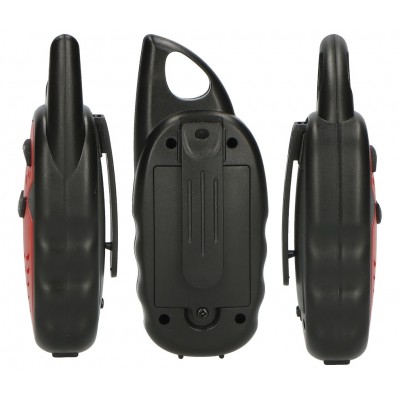 ALECTO FR-05 Conjunto de 2 walkie-talkies simplificado 3 canales 3km color Rojo y negro