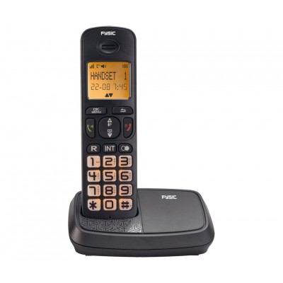 FYSIC FX-5500 Teléfono inalámbrico con teclas grandes con luz y Compatible con audífonos