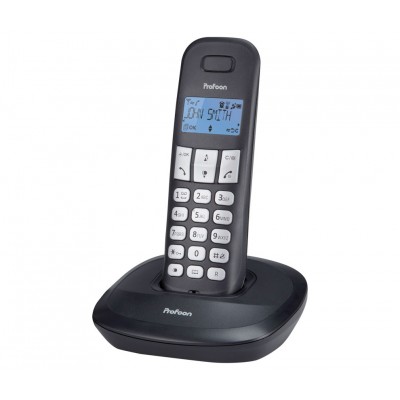 PROFOON PDX-1120 Conjunto DUO de teléfonos inalámbricos DECT-GAP con agenda telefónica, gran autonomía